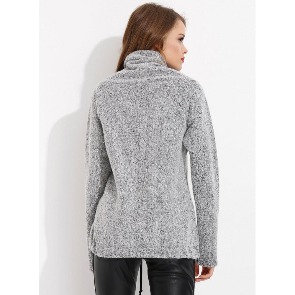 Bambina Mia - Grey Cowl Neck Sweater - Picture 4 of 4